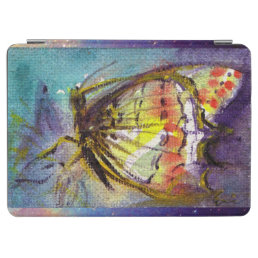 MAGIC BUTTERFLY IN BLUE GOLD SPARKLES  iPad AIR COVER