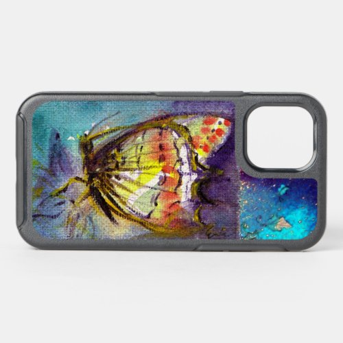 MAGIC BUTTERFLY IN BLUE GOLD SPARKLES  OtterBox SYMMETRY iPhone 12 CASE
