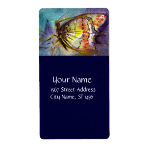 MAGIC BUTTERFLY Orange Yellow Blue Label