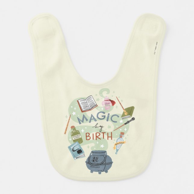 Magic by Birth Graphic Baby Bib (Front)