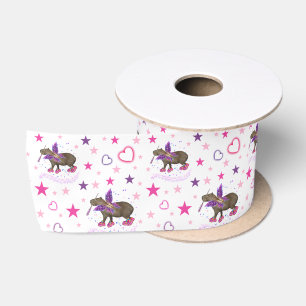 Magic capyfairy satin ribbon