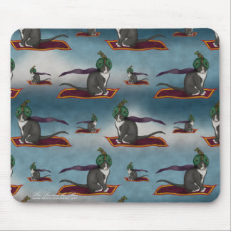 Magic Carpet Cat, patterned mousepad