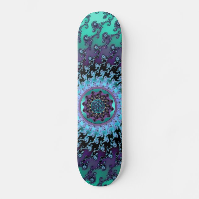 Magic Carpet Ride Celtic Mandala Magic Skateboard (Front)