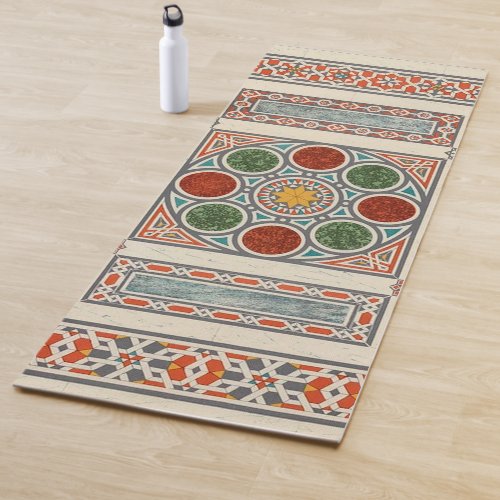 Magic Carpet Vintage Arabic Geometric Pattern Yoga Mat