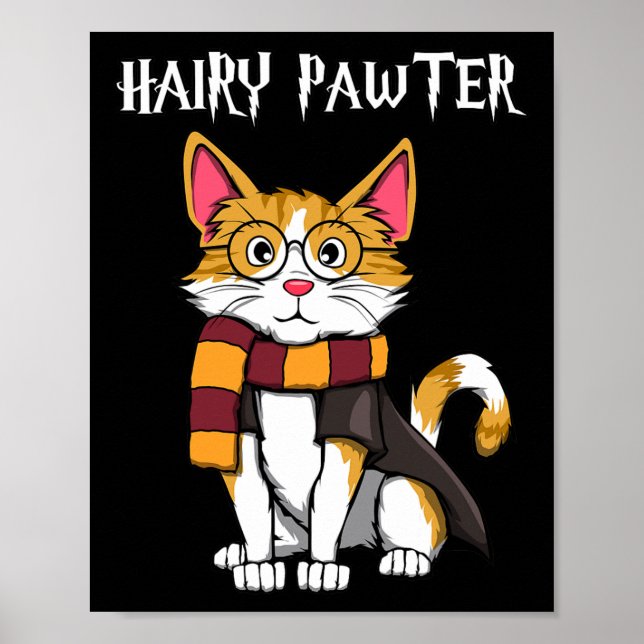 Magic Cat With Gles Wich Cat  Poster (Front)