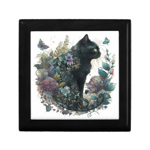 Magic Cat Wooden Jewelry Box