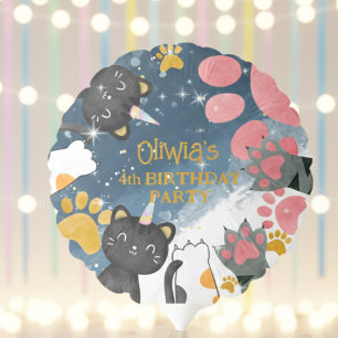 Magic caticorn birthday Balloon