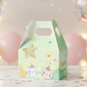 Magic caticorn birthday Favor Box