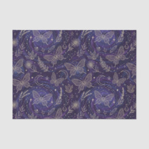 Magic Celestial Garden with Butterflies, Lavender Tissue Paper
