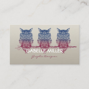 Magic Celtic owl Business Card