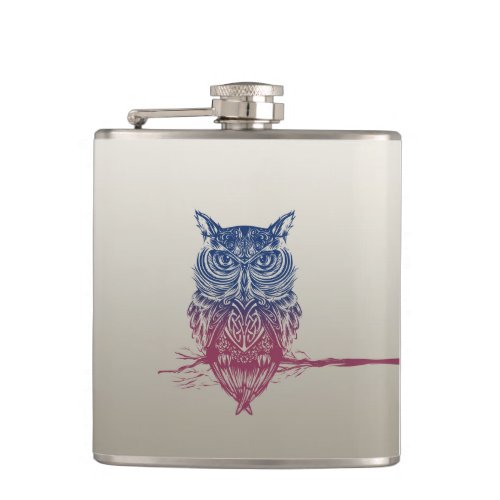 Magic Celtic owl Flask