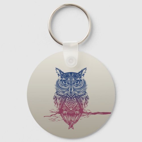Magic Celtic owl Keychain