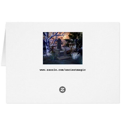 Magic chair greeting card (Back Horizontal)