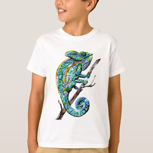 Magic Chameleon Kids T_Shirt