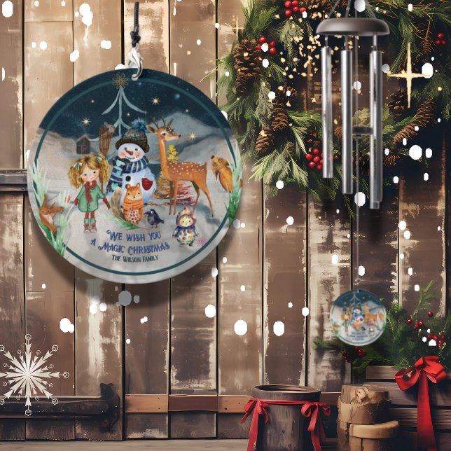 Magic Christmas Friends personalized  Wind Chime (Magic Christmas Friends personalized Wind Chime Wind Chime)
