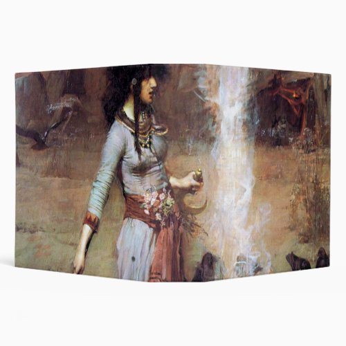 Magic Circle John William Waterhouse 3 Ring Binder