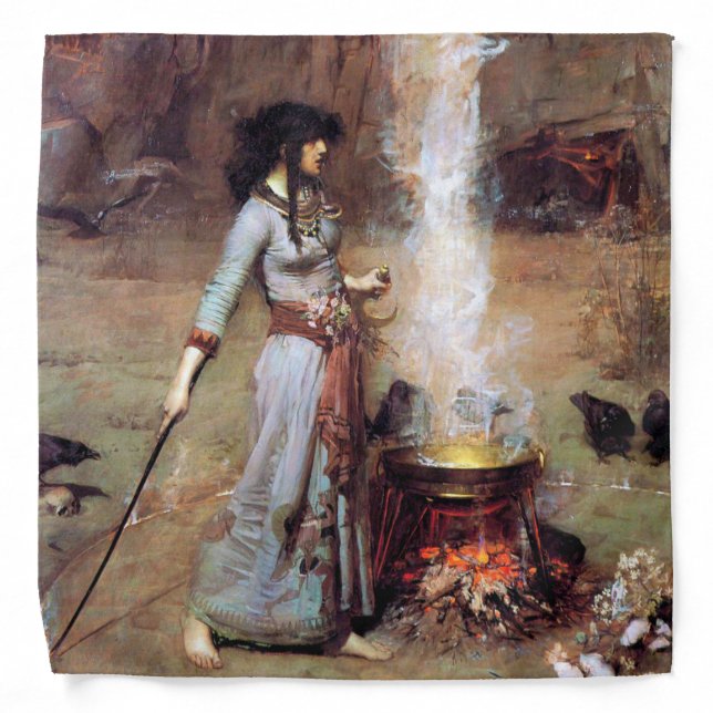 Magic Circle, John William Waterhouse Bandana (Front)