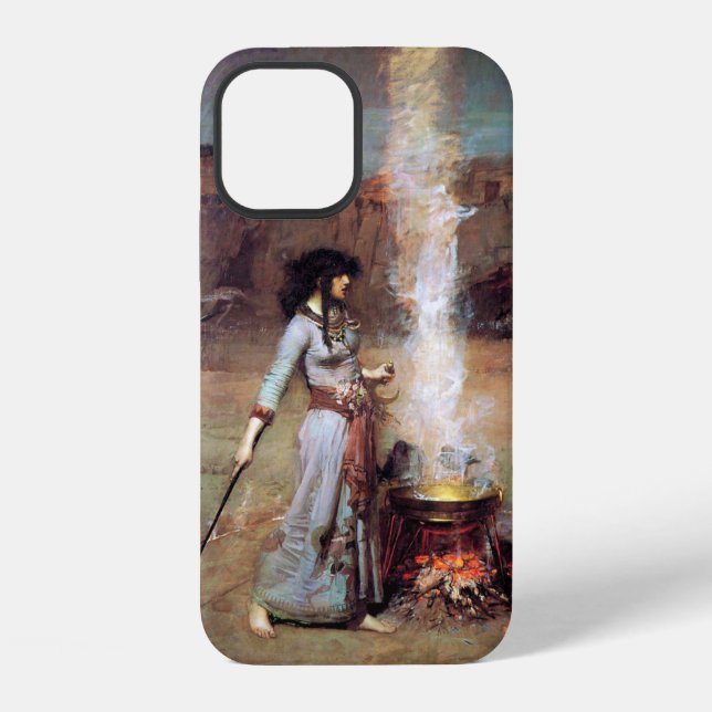 Magic Circle, John William Waterhouse Iphone Case (Back)