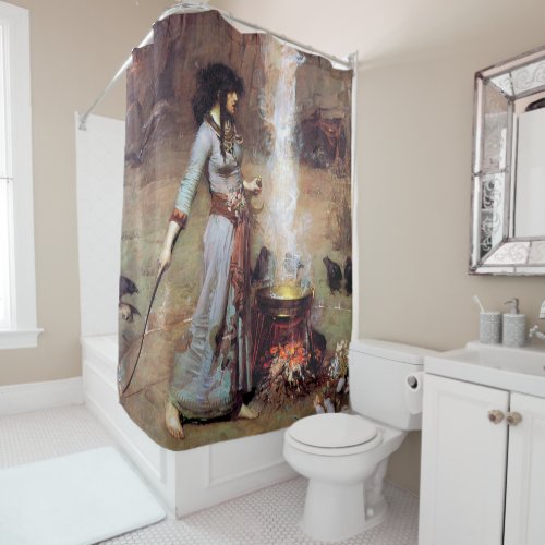 Magic Circle John William Waterhouse Shower Curtain