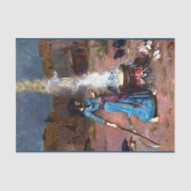 Magic Circle John William WaterHouse Tissue Paper (Front)