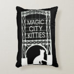 Magic City Kitties Accent Pillow at Zazzle