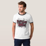 Magic City Kitties Men&#39;s Ringer T T-shirt at Zazzle