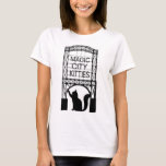 Magic City Kitties Women&#39;s Basic T-shirt at Zazzle