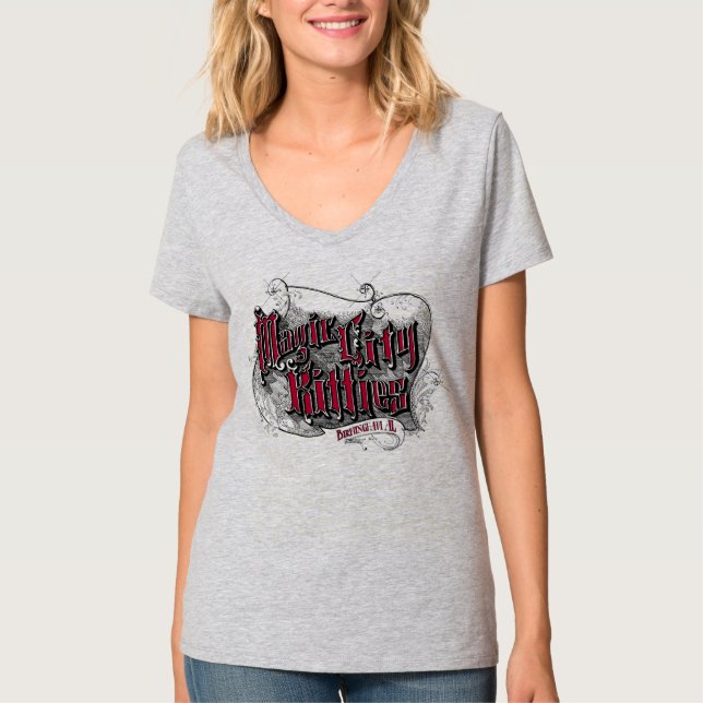 Magic City Kitties Women's V-neck T-Shirt (Front)