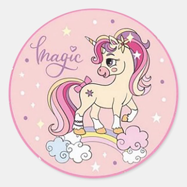 Magic Classic Round Sticker (Front)