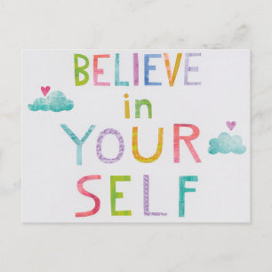 Magic Clouds Believe in Yourself Postcard