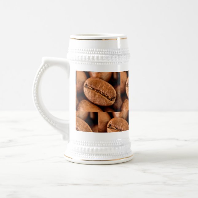 Magic coffee beans beer stein (Left)