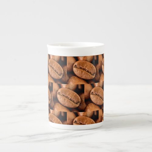 Magic coffee beans bone china mug