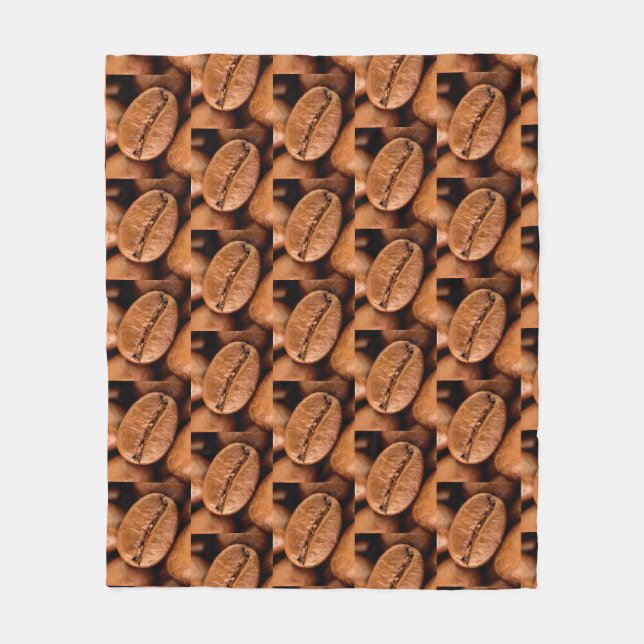 Magic coffee beans  fleece blanket (Front)