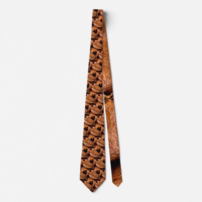 Magic coffee beans neck tie (Front)