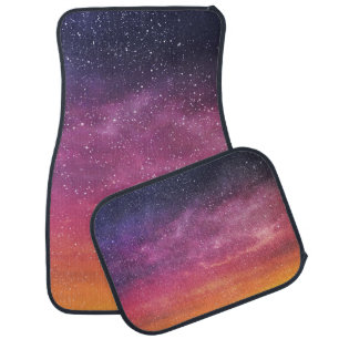 Magic Color: Enchanting Sky Background. Car Floor Mat