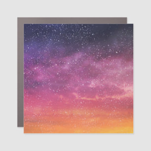 Magic Color: Enchanting Sky Background. Car Magnet