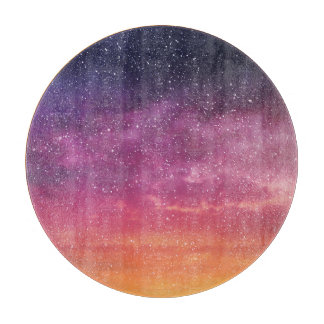 Magic Color: Enchanting Sky Background. Cutting Board