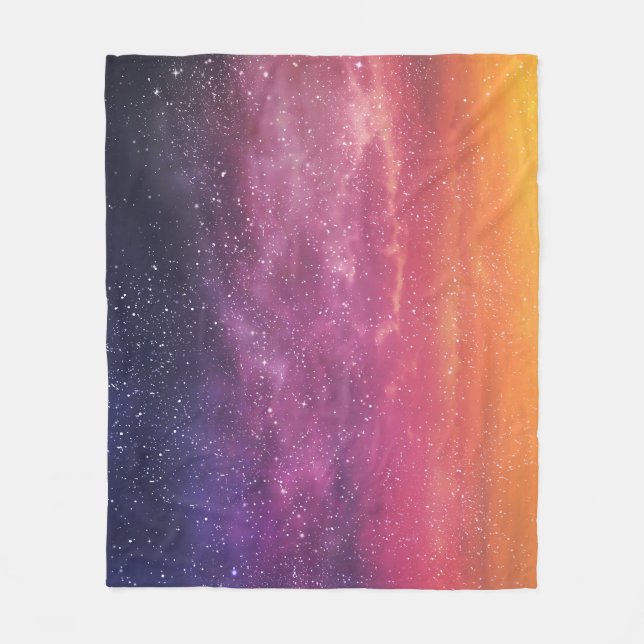 Magic Color: Enchanting Sky Background. Fleece Blanket (Front)