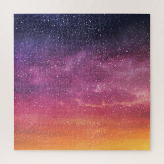 Magic Color: Enchanting Sky Background. Jigsaw Puzzle