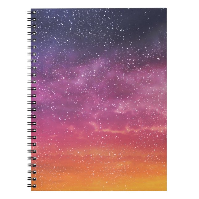 Magic Color: Enchanting Sky Background. Notebook (Front)
