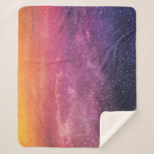 Magic Color: Enchanting Sky Background. Sherpa Blanket