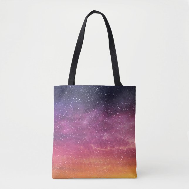 Magic Color: Enchanting Sky Background. Tote Bag (Front)