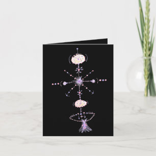 Magic Colorful Abstract Tribal Tattoo Art Card