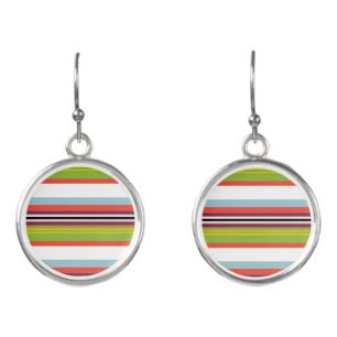 Magic colorful stripes earrings