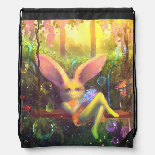 Magic Colourful Garden Drawstring Backpack