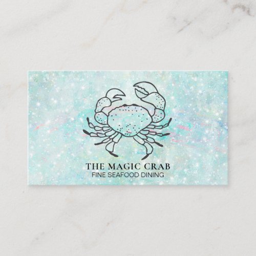  Magic Crab Fine Dining by The Sea Pastel Business Card