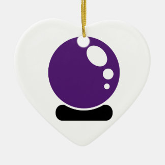 Magic crystal ball ceramic ornament