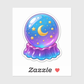 Magic Crystal Ball Jelly Celestial Moon Sticker