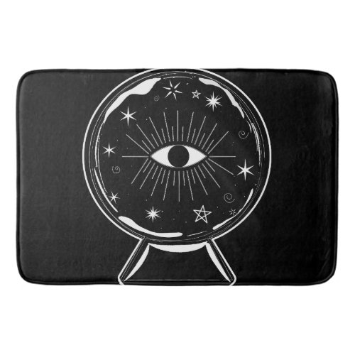 Magic Crystal Ball Scry Seeing Eye Tells All Bath Mat