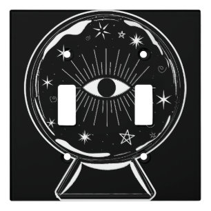 Magic Crystal Ball Scry Seeing Eye Tells All Light Switch Cover
